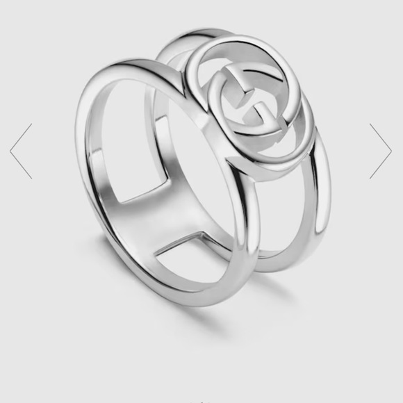 Gucci silver interlocking G wide open band - Picture 4 of 9